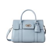 Liten Bayswater Satchel Poplin Blå