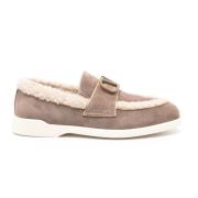 Brune Semskede Loafers med VLogo Signature