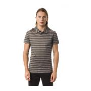 Stripete Print Kortermet Polo