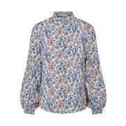 Paisley Puffarm Bluse Skjorte