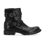 Ankleboots med biker-design