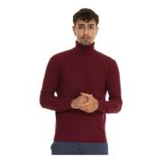 Teksturert Ull Turtleneck Pullover