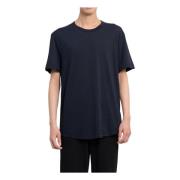 Sort Jersey Crew Neck T-skjorte