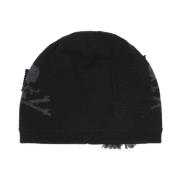 Svart Patchwork Beanie Lue