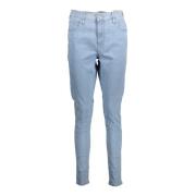 Skinny Denim Jeans Blå Kvinner