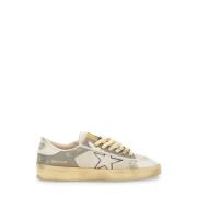 Beige Sneakers med Brodert Stjerne