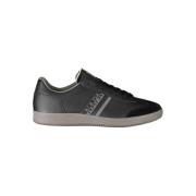 Svart Polyester Sneaker med Lisser