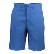 Blå Bermuda Shorts Regular Fit Bomull