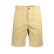 Beige Bermuda Shorts i Bomull