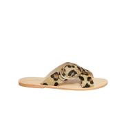 Leopardmønstrede Sandaler