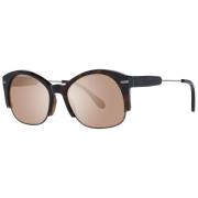 Brun Unisex Solbriller Polarized Rund Ramme