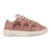 Rosa & Lilla Sneakers Trendy Stil