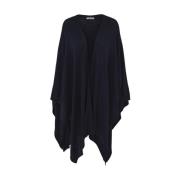 Poncho-Cardigan Strikket