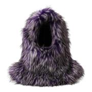 Lilla Faux Fur Hodeomslag