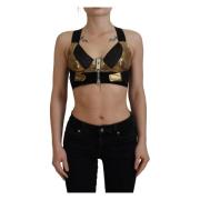 Elegant Front Zip Crop Top