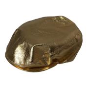 Metallic Gold Newsboy Cap