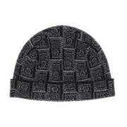 Monogram Beanie i Svart