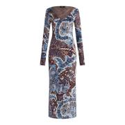 Blomster Paisley Maxi Kjole