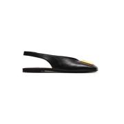 Flate Eden slingbacks i lammeskinn