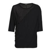 Draped jersey T-shirt