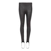 Topstitched skinn leggings