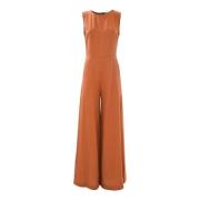 Metallisk Brun Jumpsuit Kjole