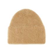 Alpakka ull Beanie i Beige