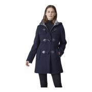 Moderne Fit Navy Jakke med Hette