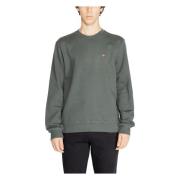 Grønn Sweatshirt med Lange Ermer