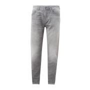 Grå Bomull Denim Jeans for Menn