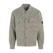 Corduroy Buttoned Utility Overshirt Walnut