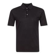 Navy Polo Skjorte med Tre Knapper