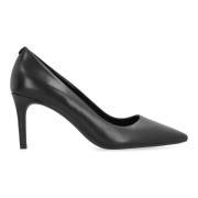 Lær Pointy-Toe Stiletto Pumps