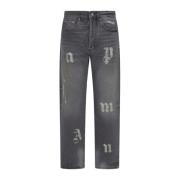 Svarte Jeans med BW Logo Patch