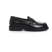 Svart Stud Loafer Sko