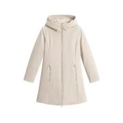 Tech Softshell Duck Down Hooded Coat