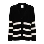 Stripete Cashmere Cardigan Sweater