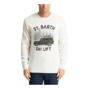 Abstrakt Multifarge Ski Lift Sweater