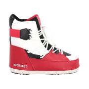 Bicolor Mid Sneaker med Logo