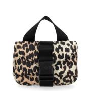 Leopard Mini Satchel Tech Veske