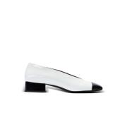 Eden to-tone patent skinn ballettflats