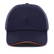 Blå Bomull Baseball Cap