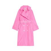 Rosa Bomull Trench Coat