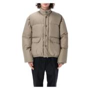 Beige Puffa Jakke Aw24