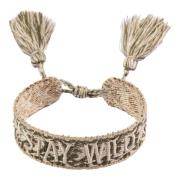 Woven Friendship Bracelet Stay Wild Faded Army