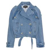 Bobby Denim Trench Jacket - Blue