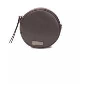 Burgunder Lær Crossbody-veske