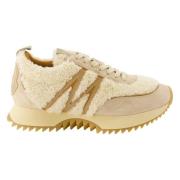 Shearling Suede Beige Basket Sko