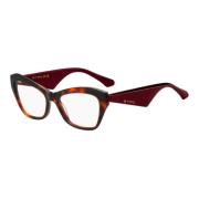 Stilige brillerammer i Havana Burgundy