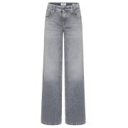 Vintage Grå Wide Leg Jeans